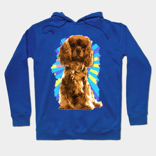 Cavalier King Charles Spaniel Puppy Hoodie by Nartissima